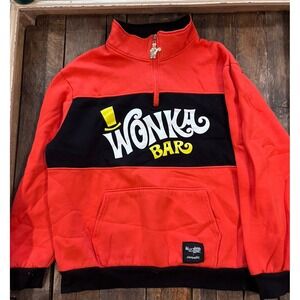 CakeWorthy wonka bar 1/4‎ zip sweatshirt